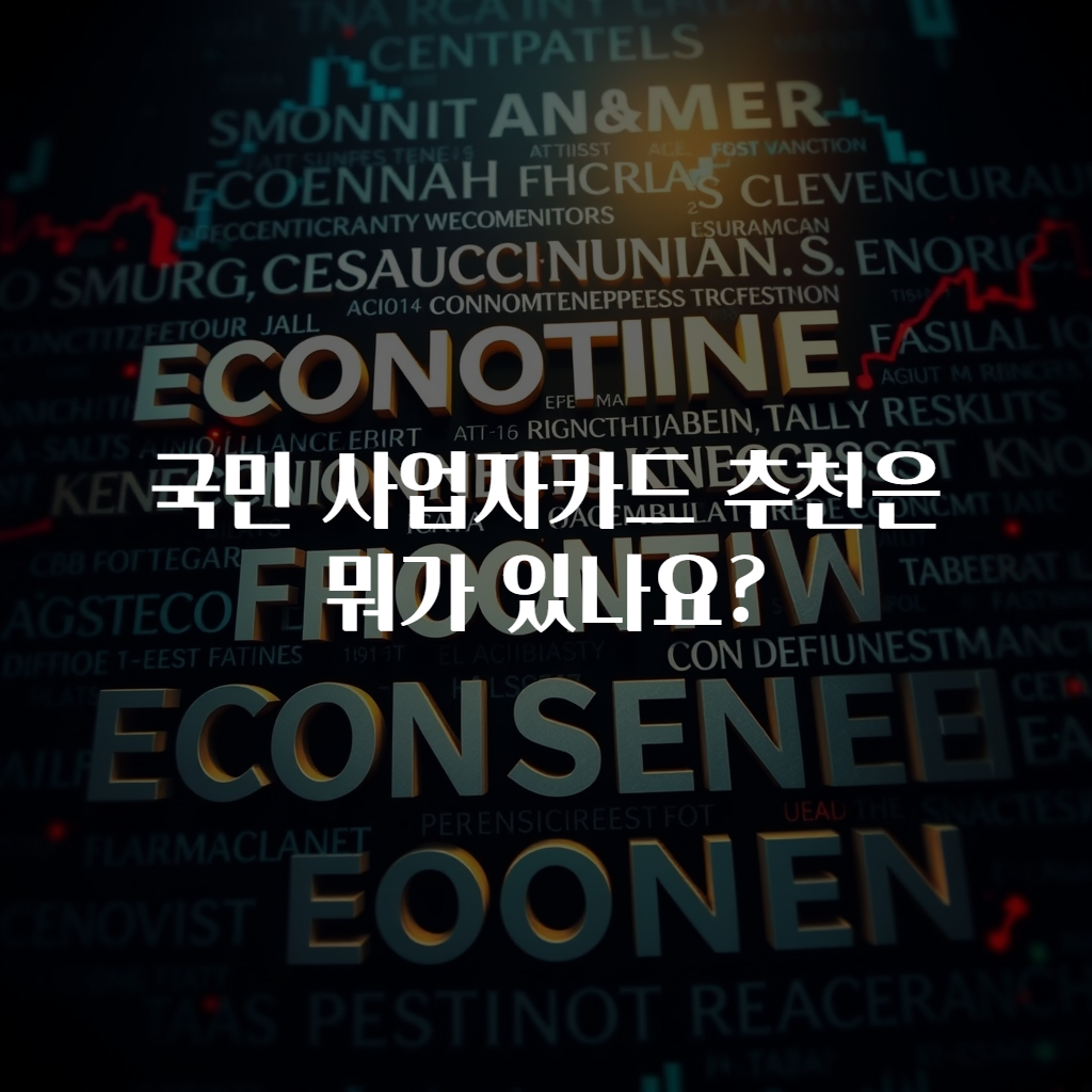 국민 사업자카드 추천은 뭐가 있나요?