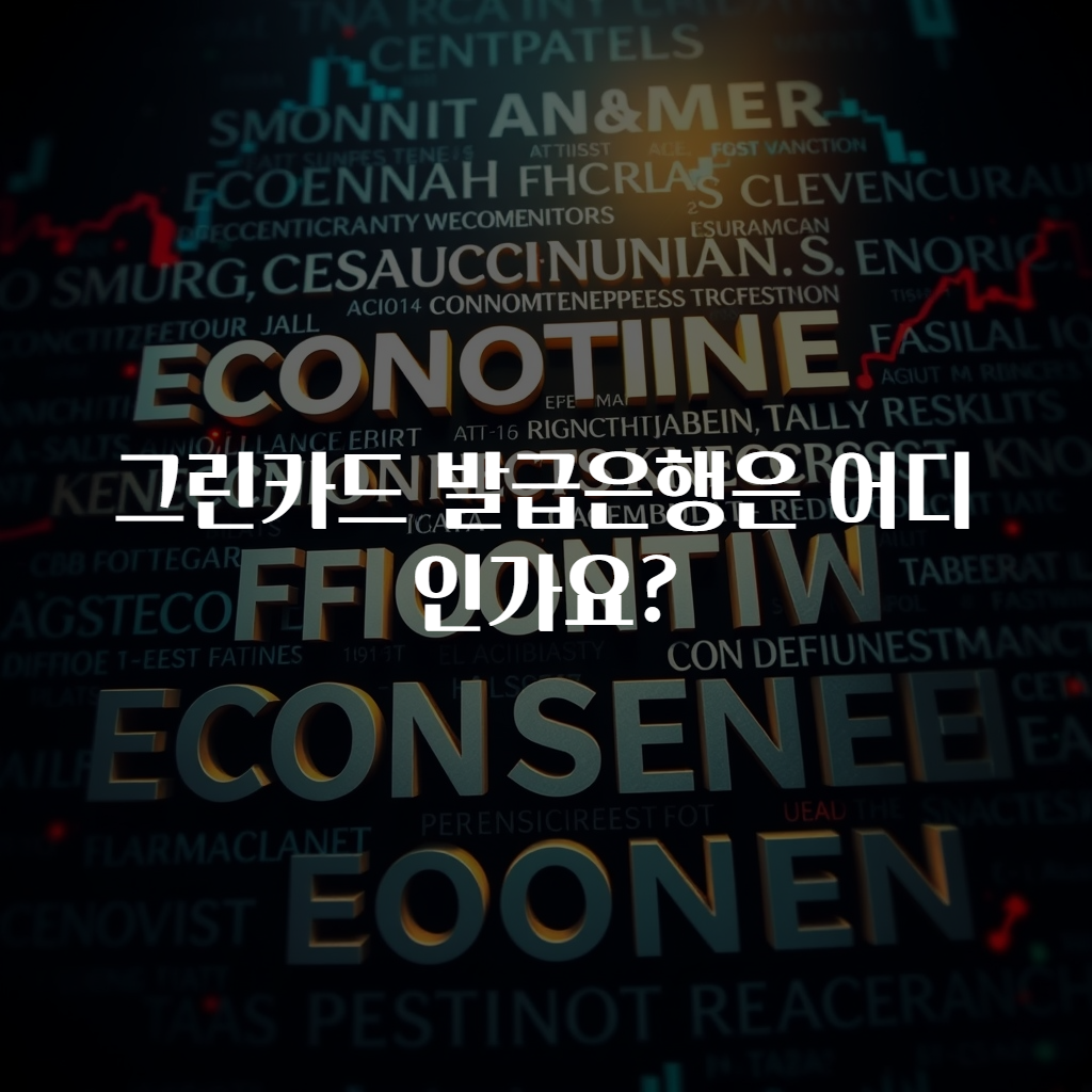 그린카드 발급은행은 어디인가요?