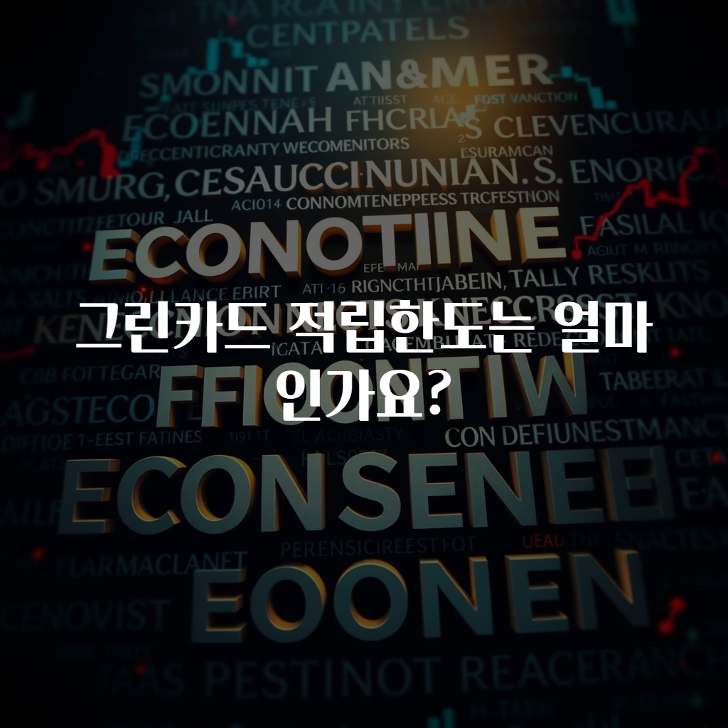 그린카드 적립한도는 얼마인가요?