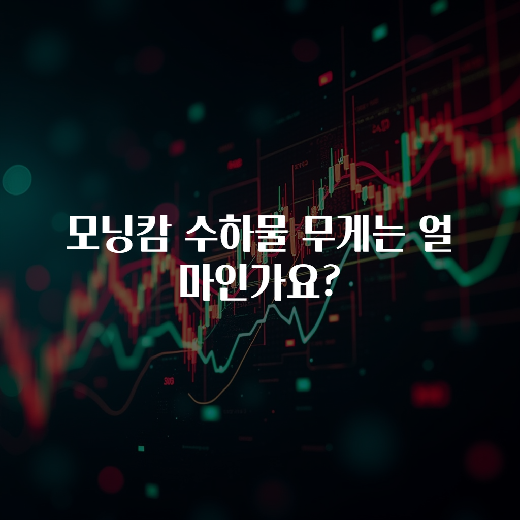 모닝캄 수하물 무게는 얼마인가요?
