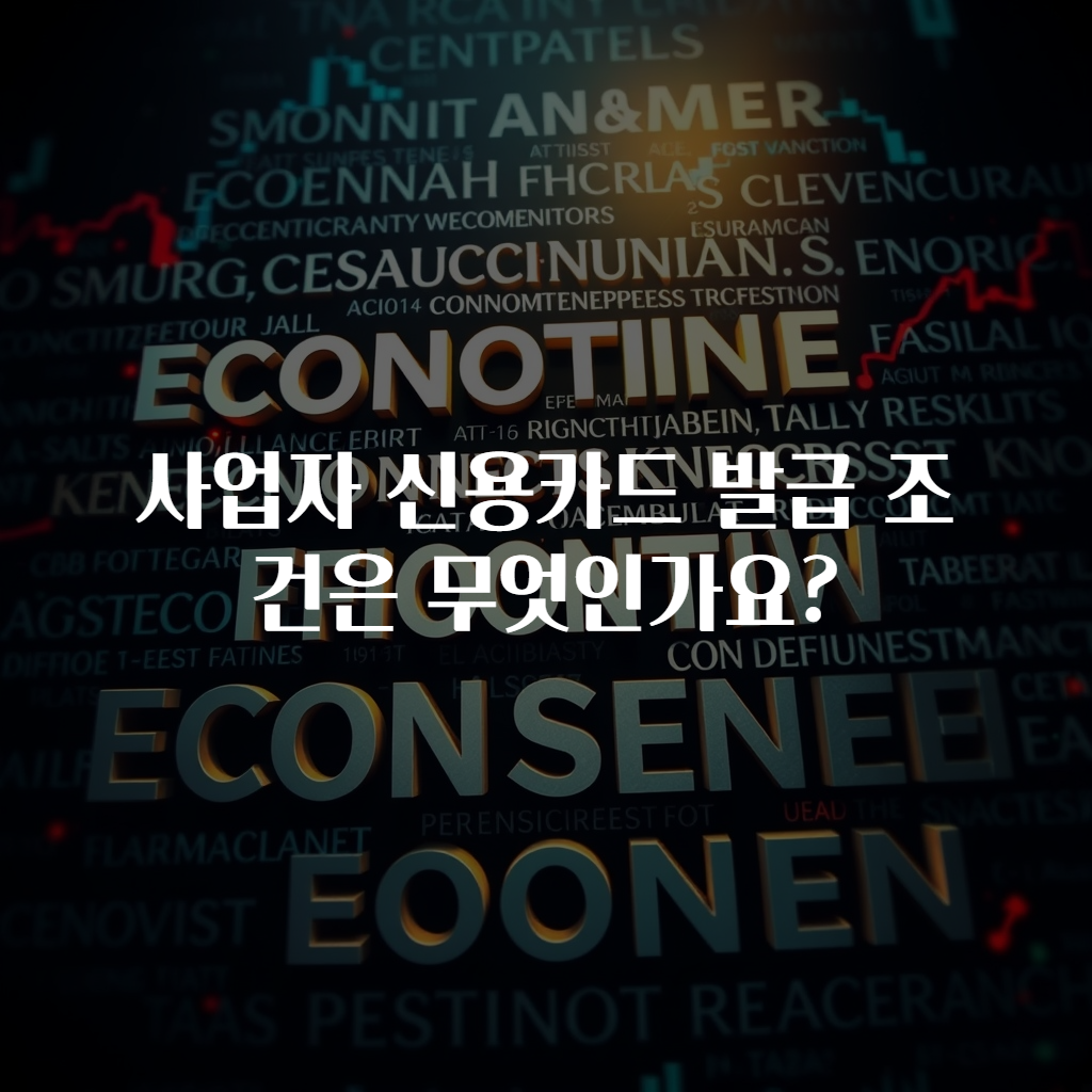 사업자 신용카드 발급 조건은 무엇인가요?