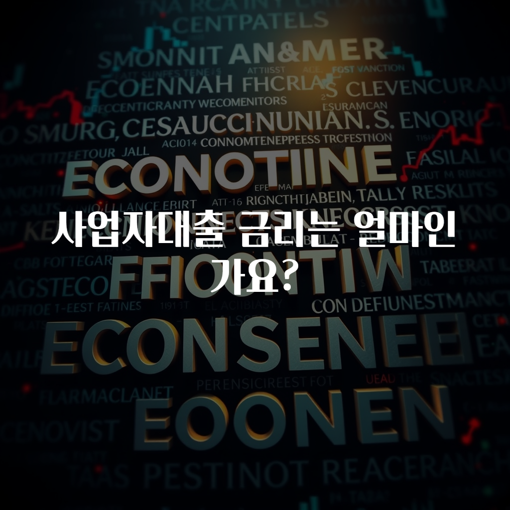 사업자대출 금리는 얼마인가요?