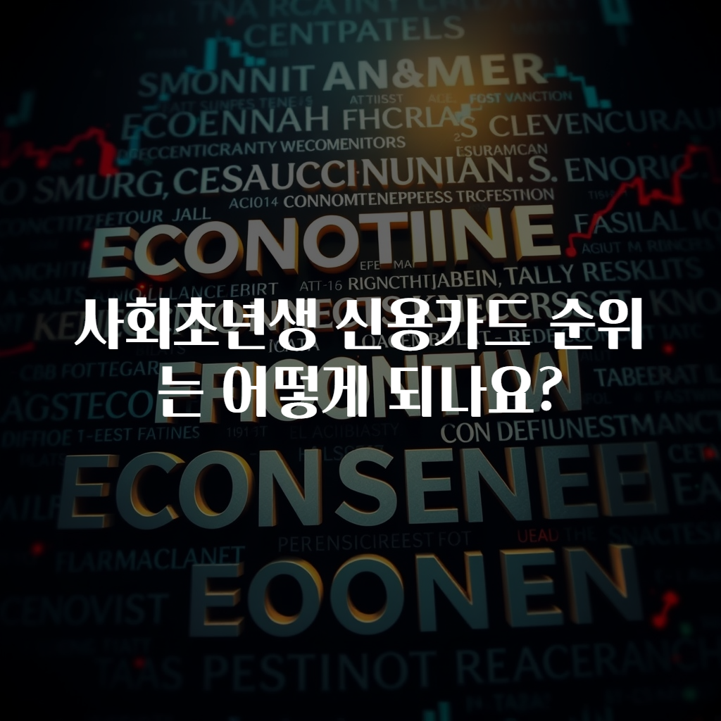 사회초년생 신용카드 순위는 어떻게 되나요?