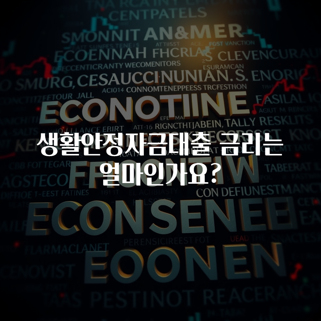 생활안정자금대출 금리는 얼마인가요?
