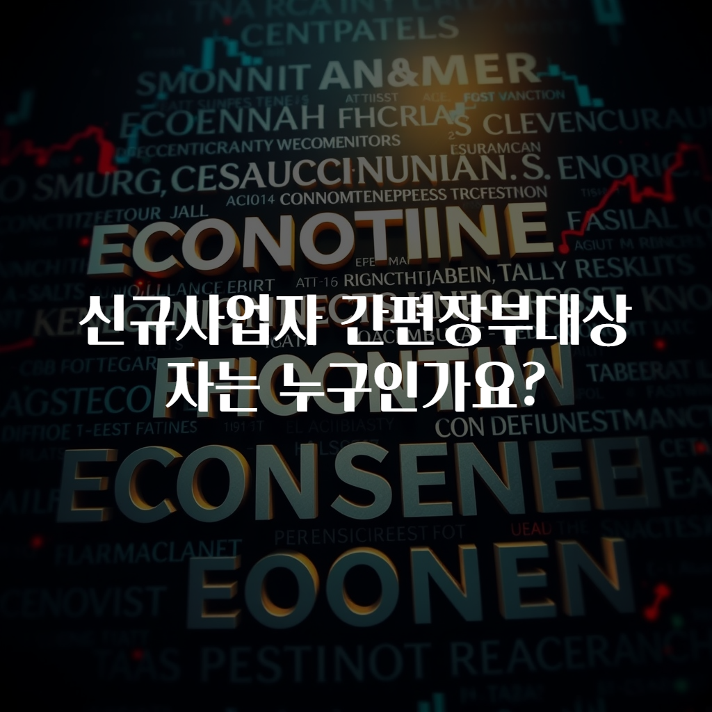 신규사업자 간편장부대상자는 누구인가요?