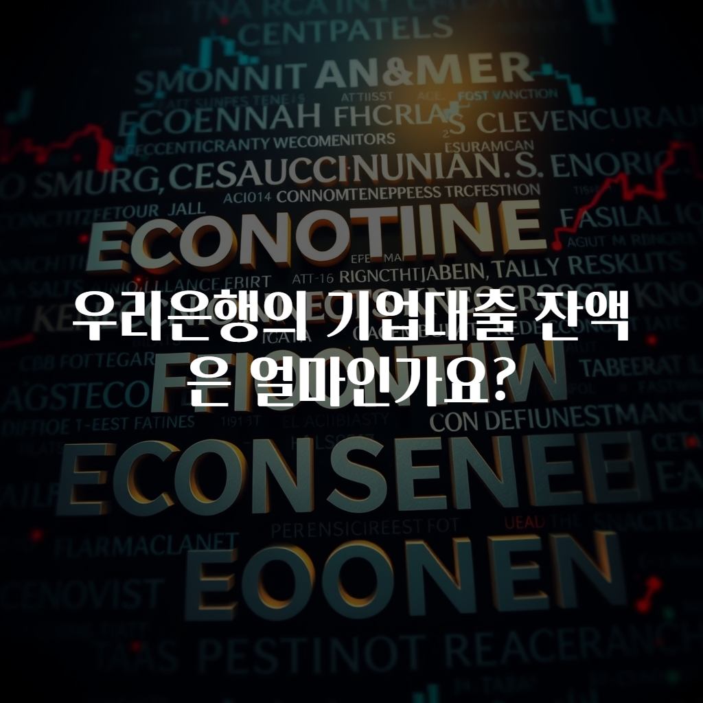 우리은행의 기업대출 잔액은 얼마인가요?