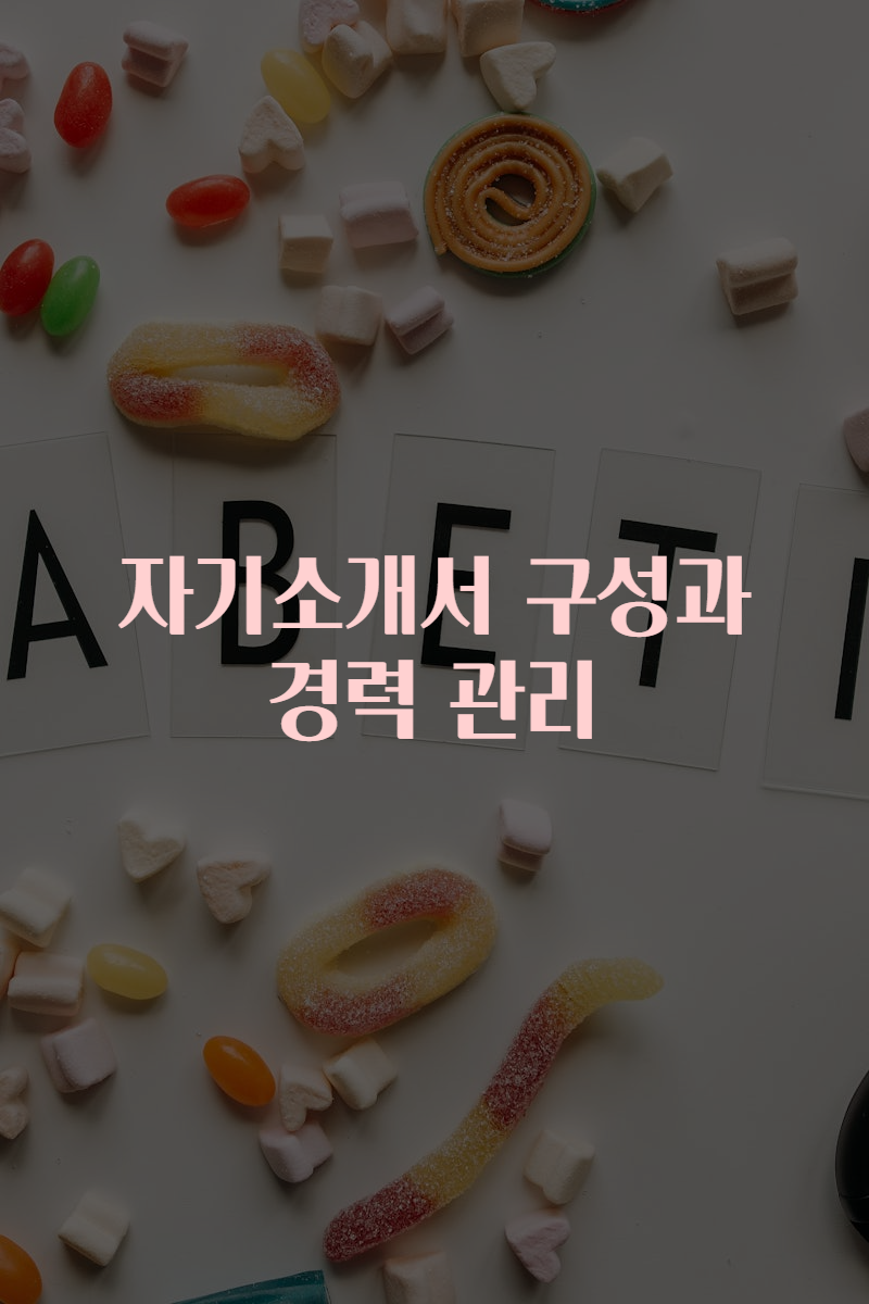 자기소개서 구성과 경력 관리