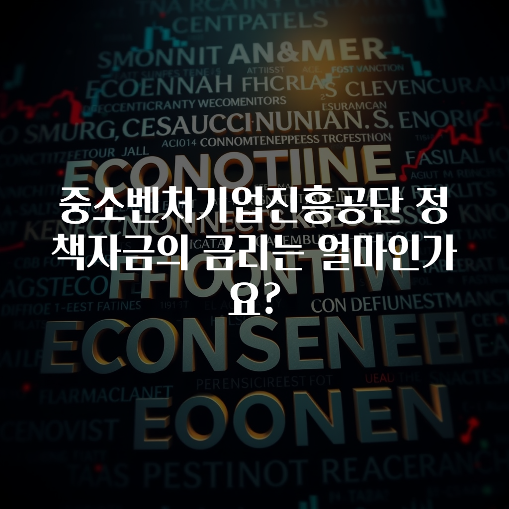 중소벤처기업진흥공단 정책자금의 금리는 얼마인가요?