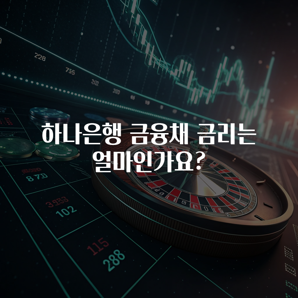 하나은행 금융채 금리는 얼마인가요?