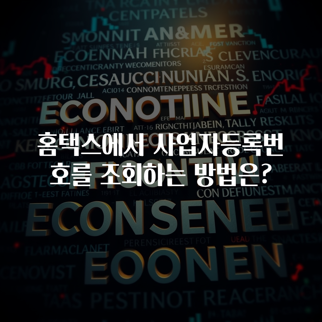 홈택스에서 사업자등록번호를 조회하는 방법은?