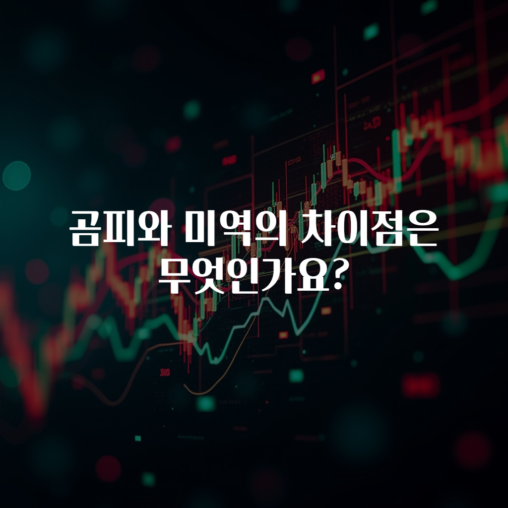 곰피와 미역의 차이점은 무엇인가요?