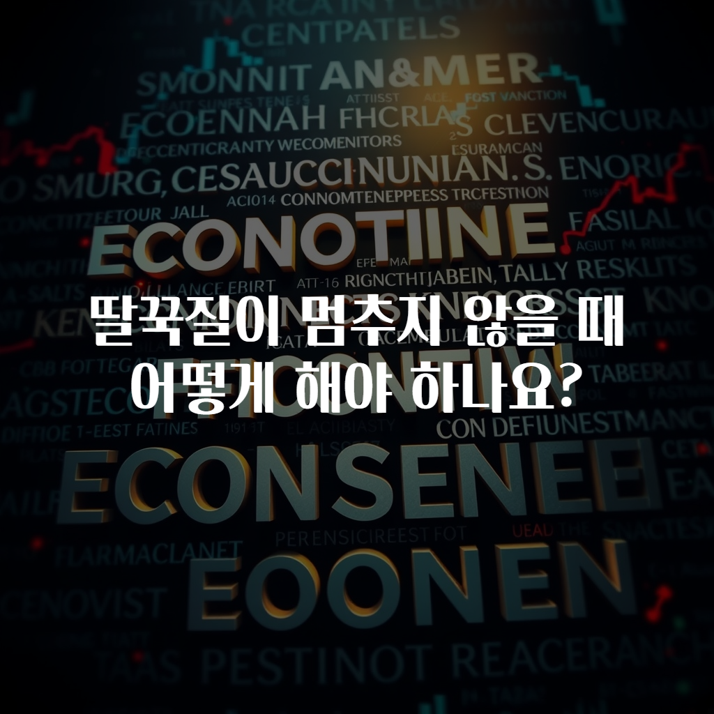 딸꾹질이 멈추지 않을 때 어떻게 해야 하나요?