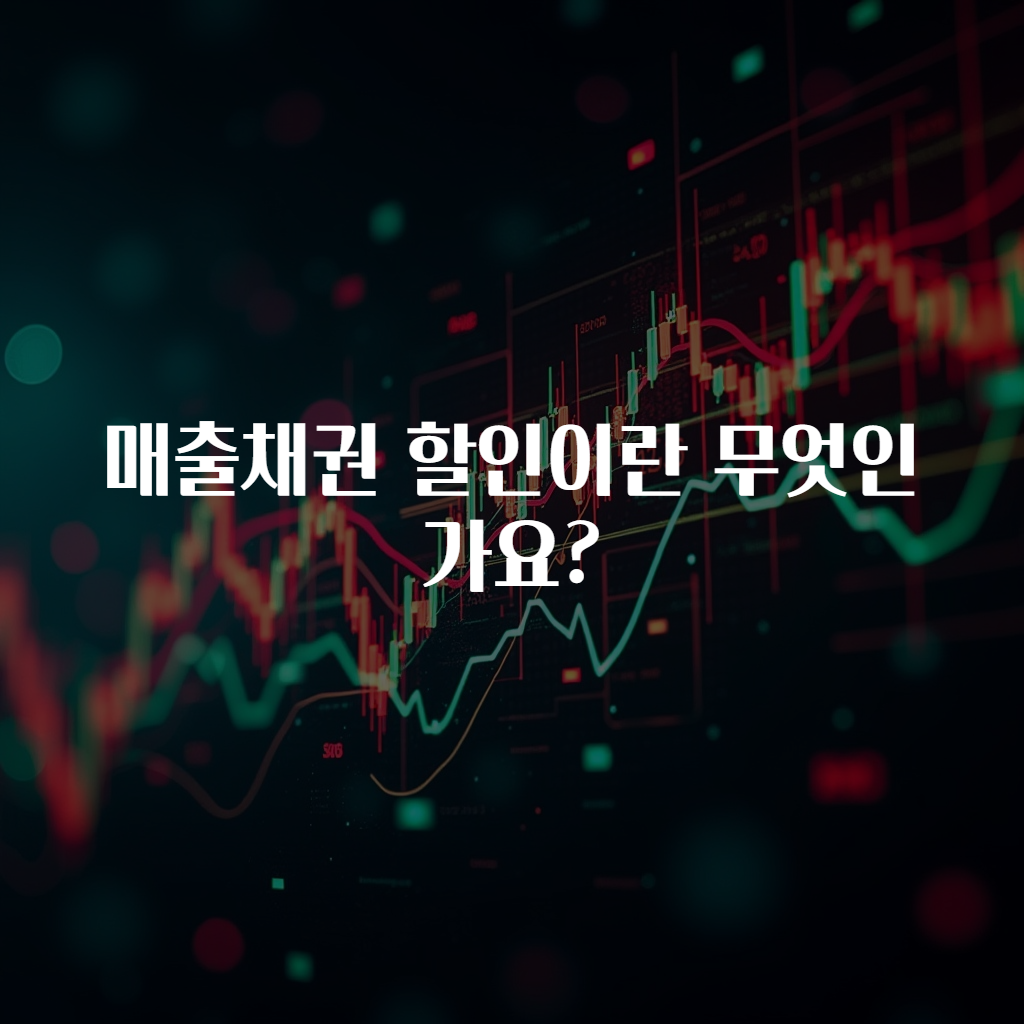 매출채권 할인이란 무엇인가요?