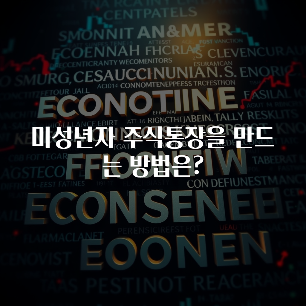 미성년자 주식통장을 만드는 방법은?