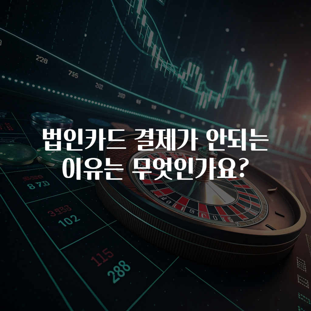법인카드 결제가 안되는 이유는 무엇인가요?