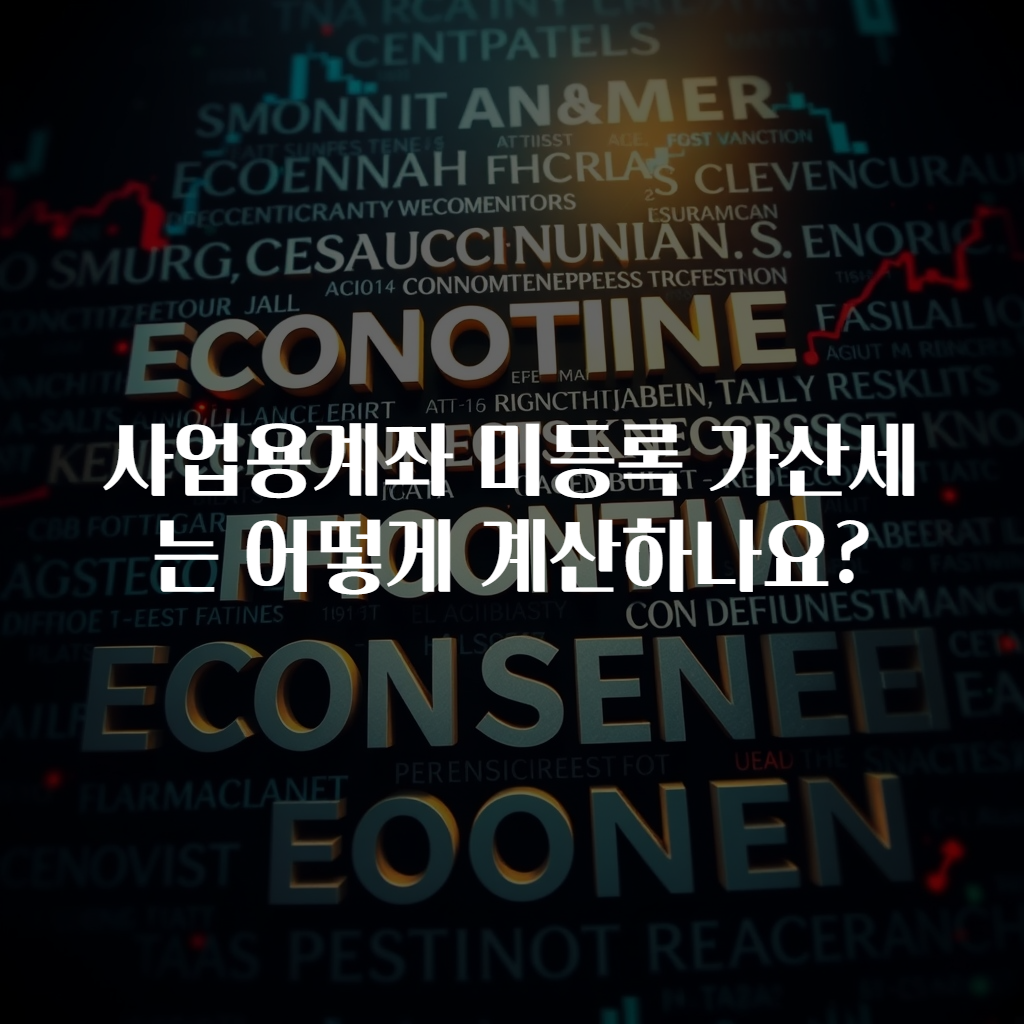 사업용계좌 미등록 가산세는 어떻게 계산하나요?