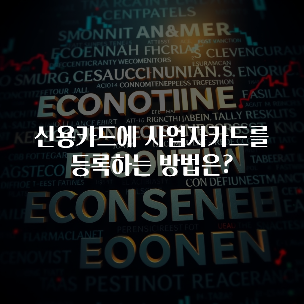 신용카드에 사업자카드를 등록하는 방법은?