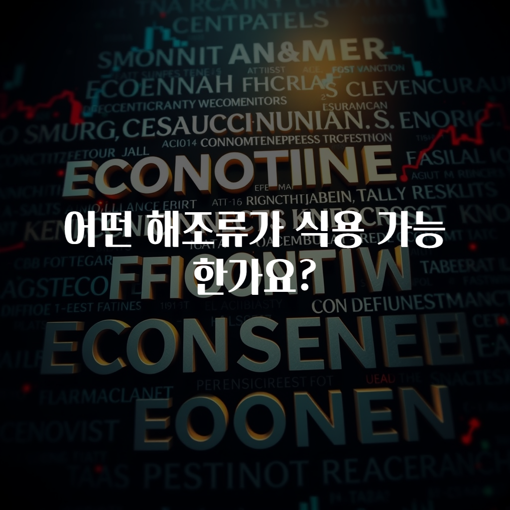 어떤 해조류가 식용 가능한가요?
