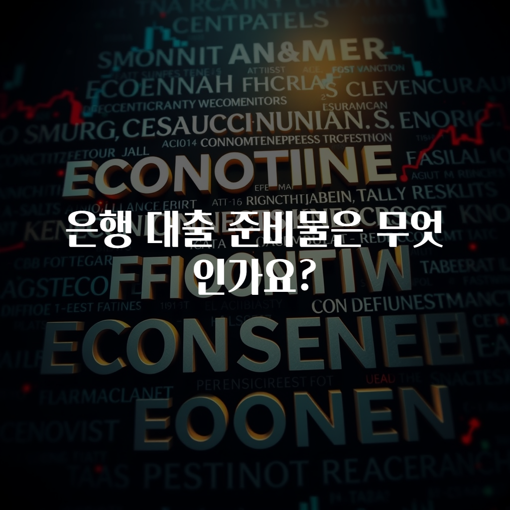 은행 대출 준비물은 무엇인가요?