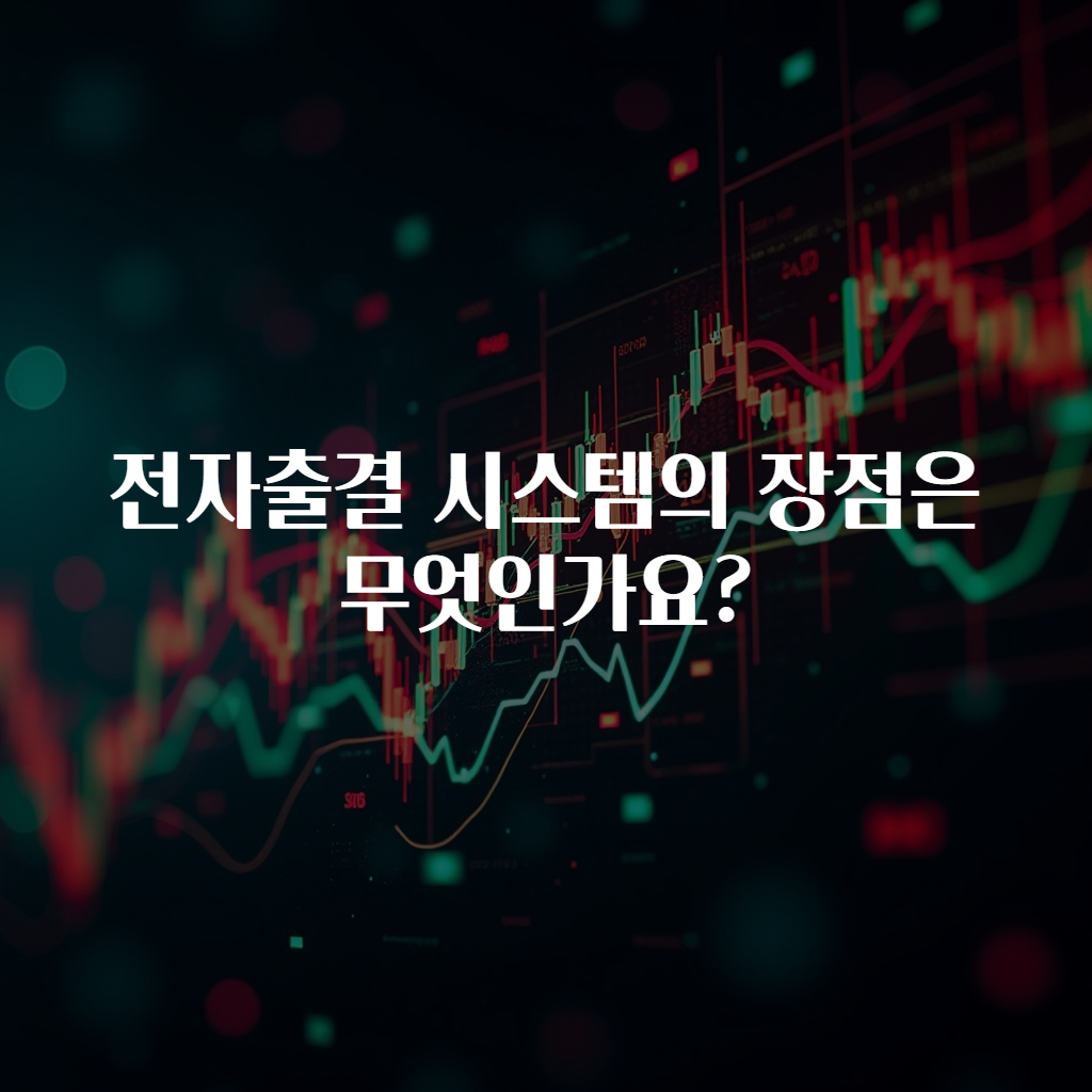 전자출결 시스템의 장점은 무엇인가요?