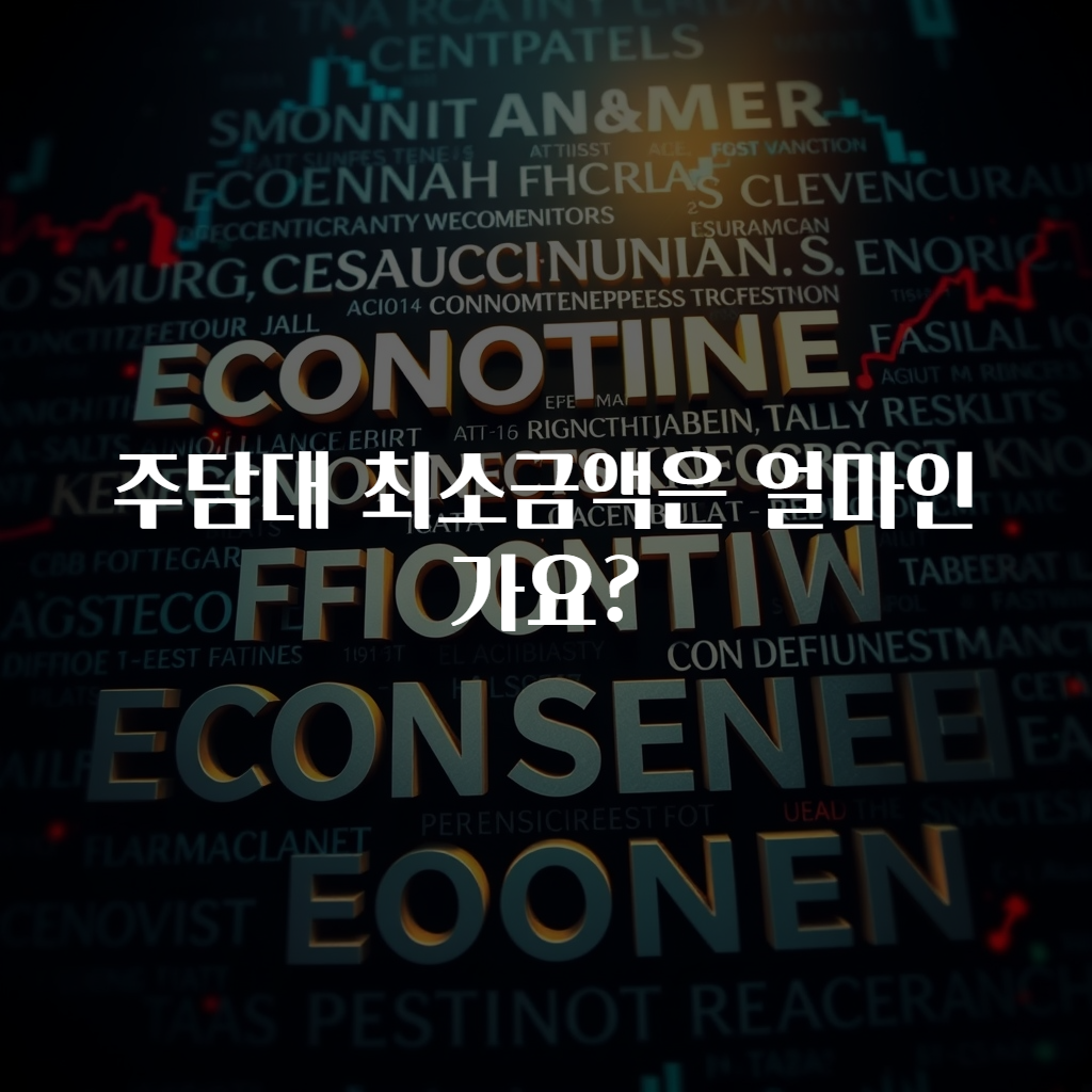 주담대 최소금액은 얼마인가요?
