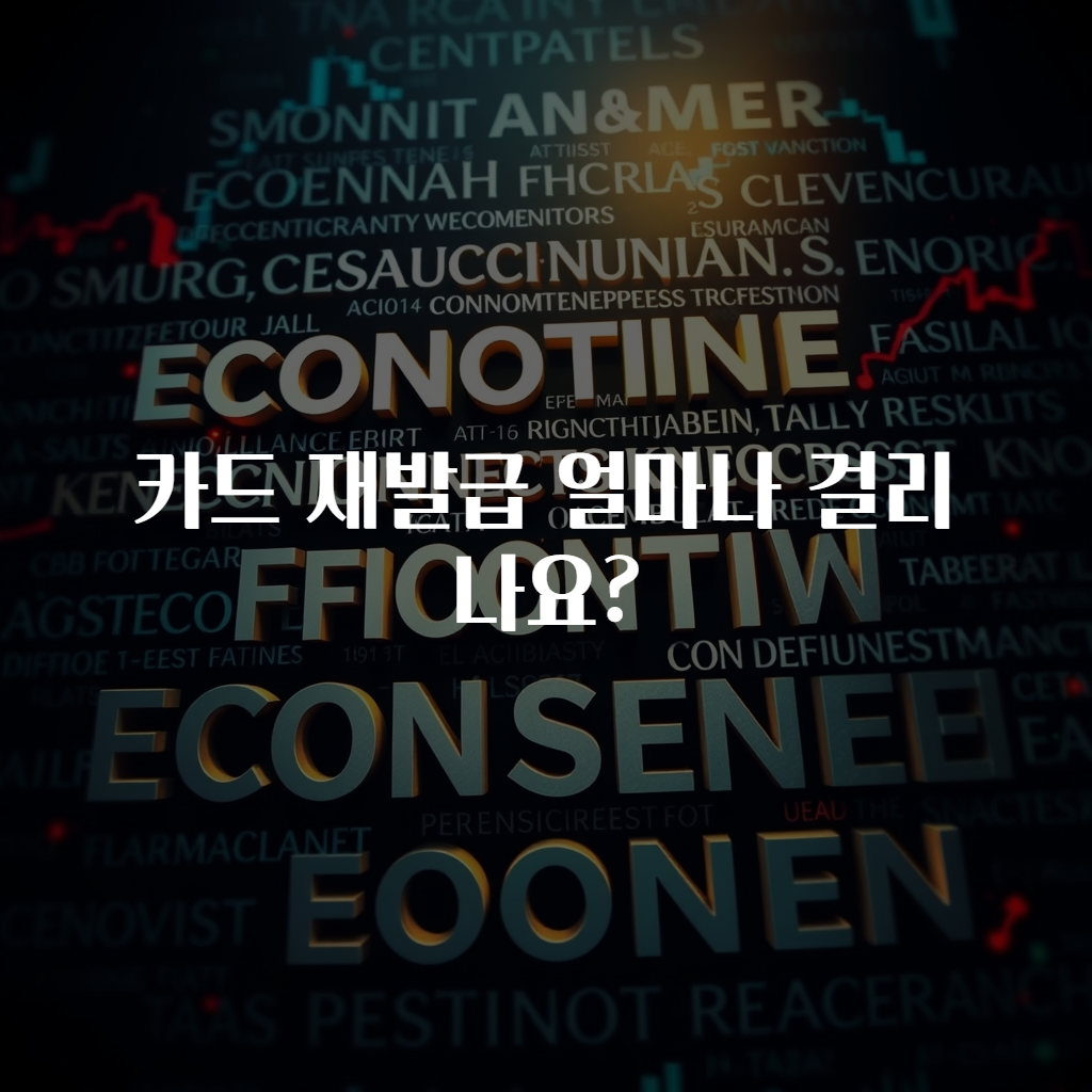 카드 재발급 얼마나 걸리나요?