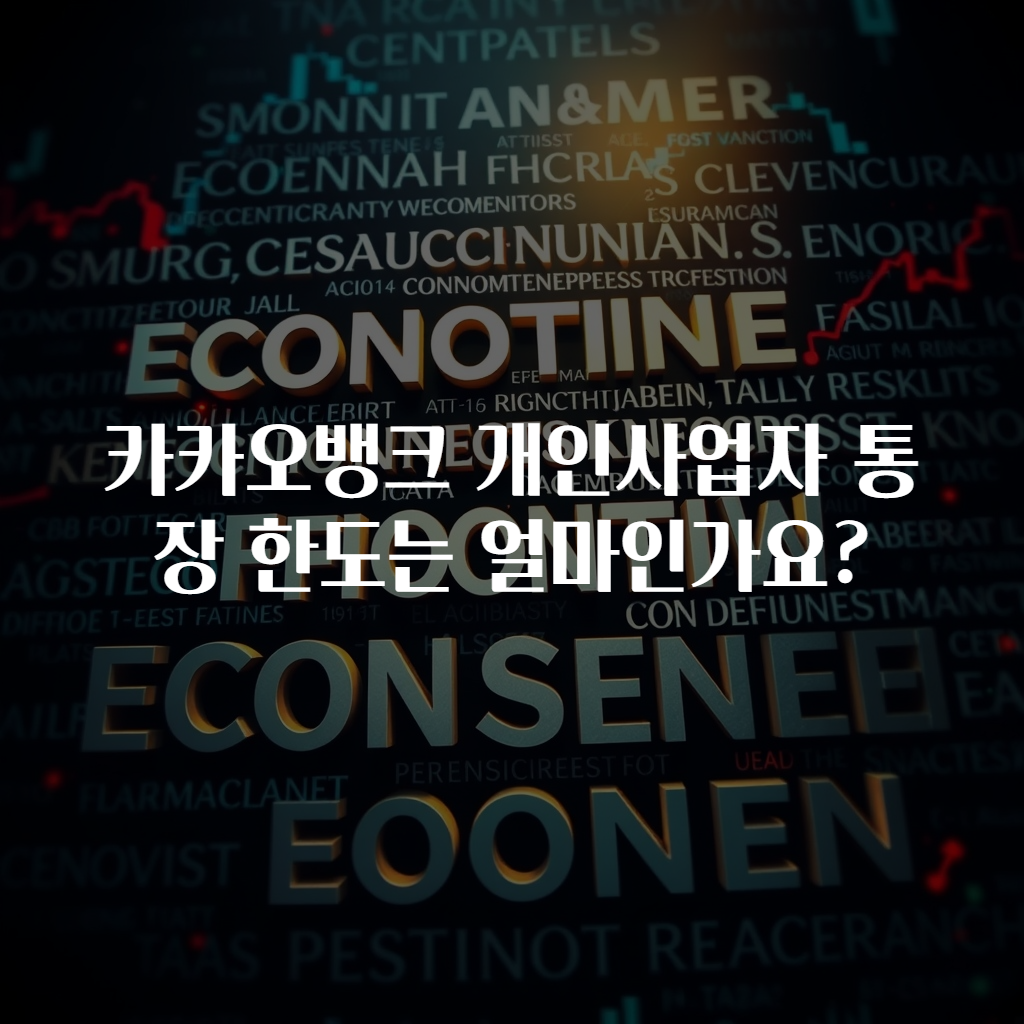 카카오뱅크 개인사업자 통장 한도는 얼마인가요?
