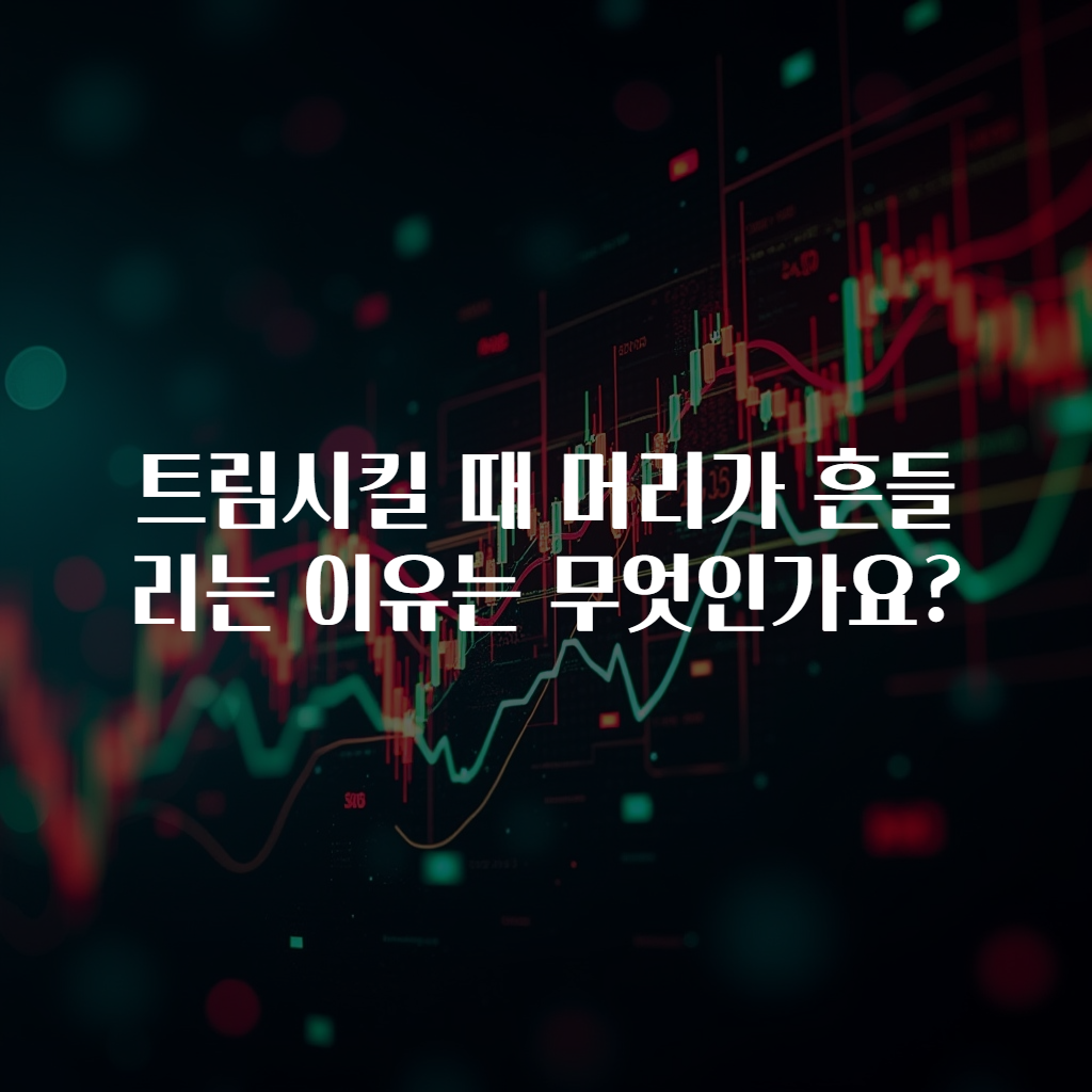 트림시킬 때 머리가 흔들리는 이유는 무엇인가요?
