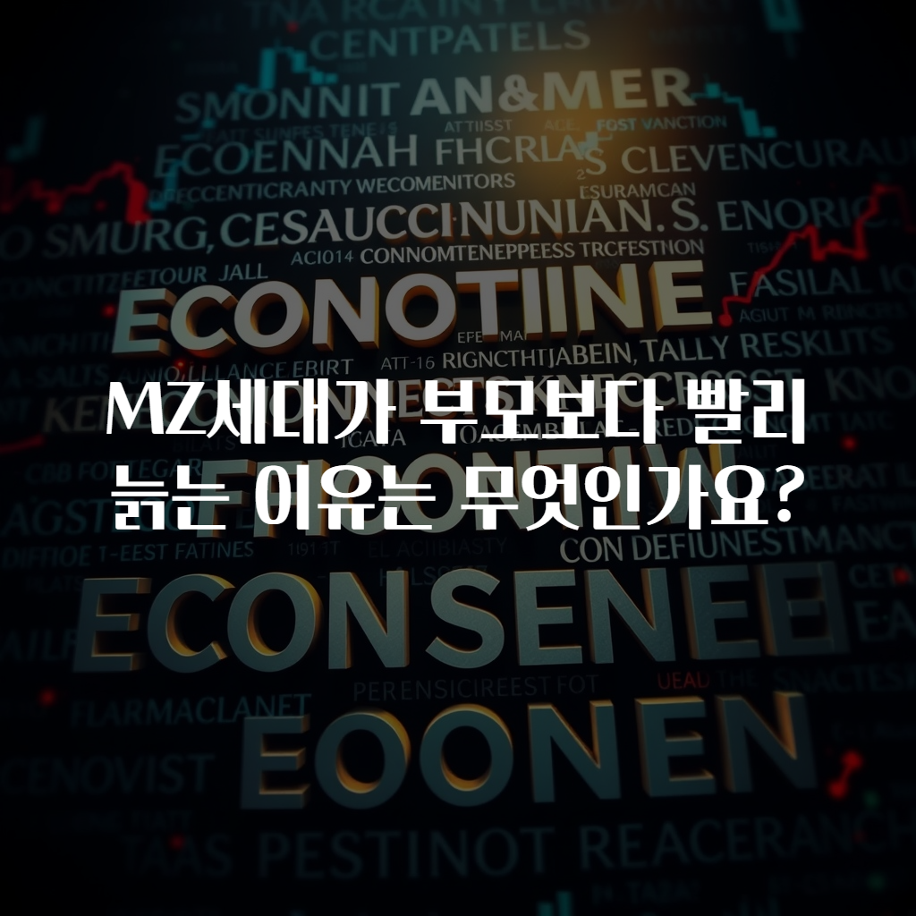 MZ세대가 부모보다 빨리 늙는 이유는 무엇인가요?