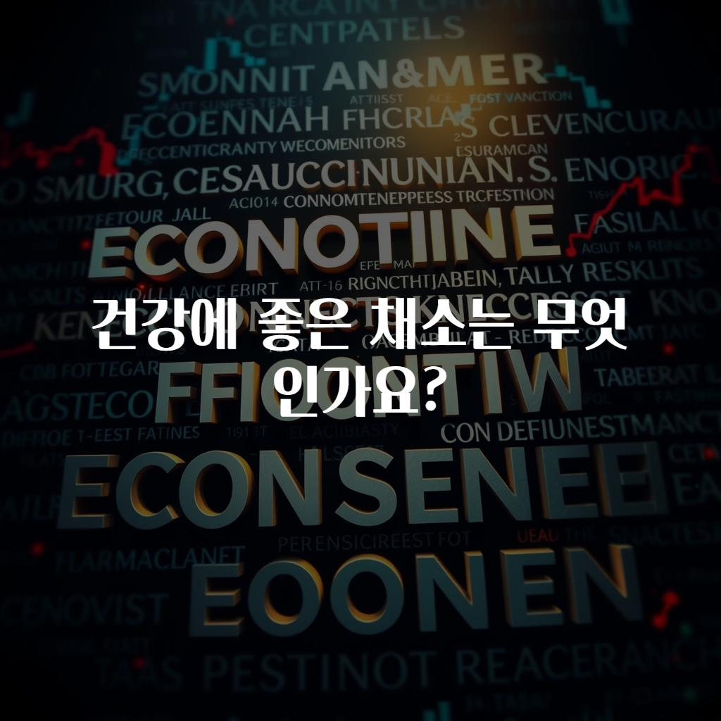 건강에 좋은 채소는 무엇인가요?