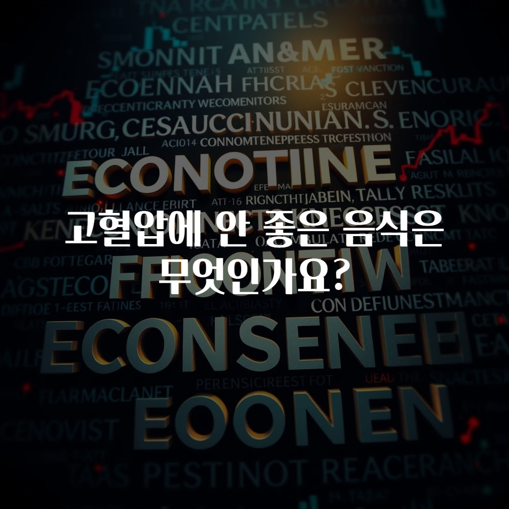 고혈압에 안 좋은 음식은 무엇인가요?