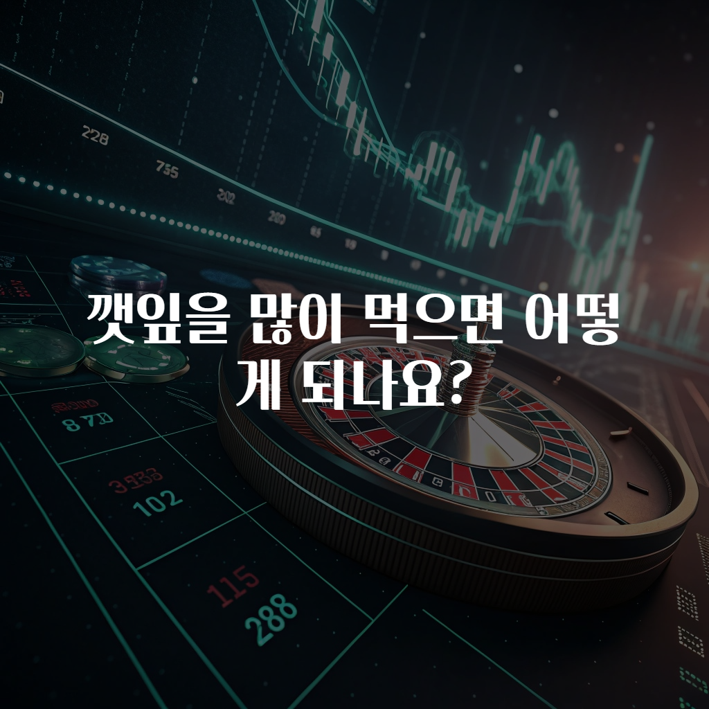 깻잎을 많이 먹으면 어떻게 되나요?
