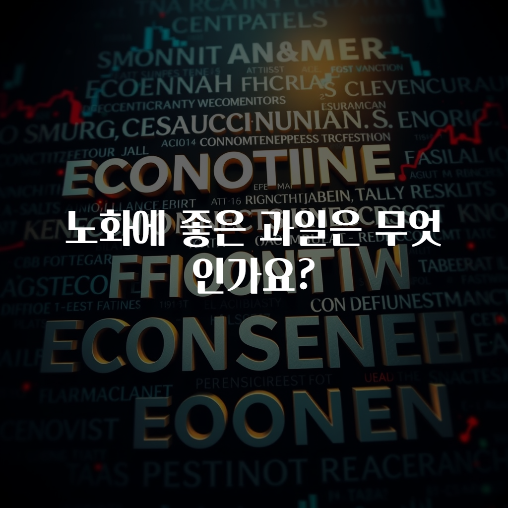 노화에 좋은 과일은 무엇인가요?