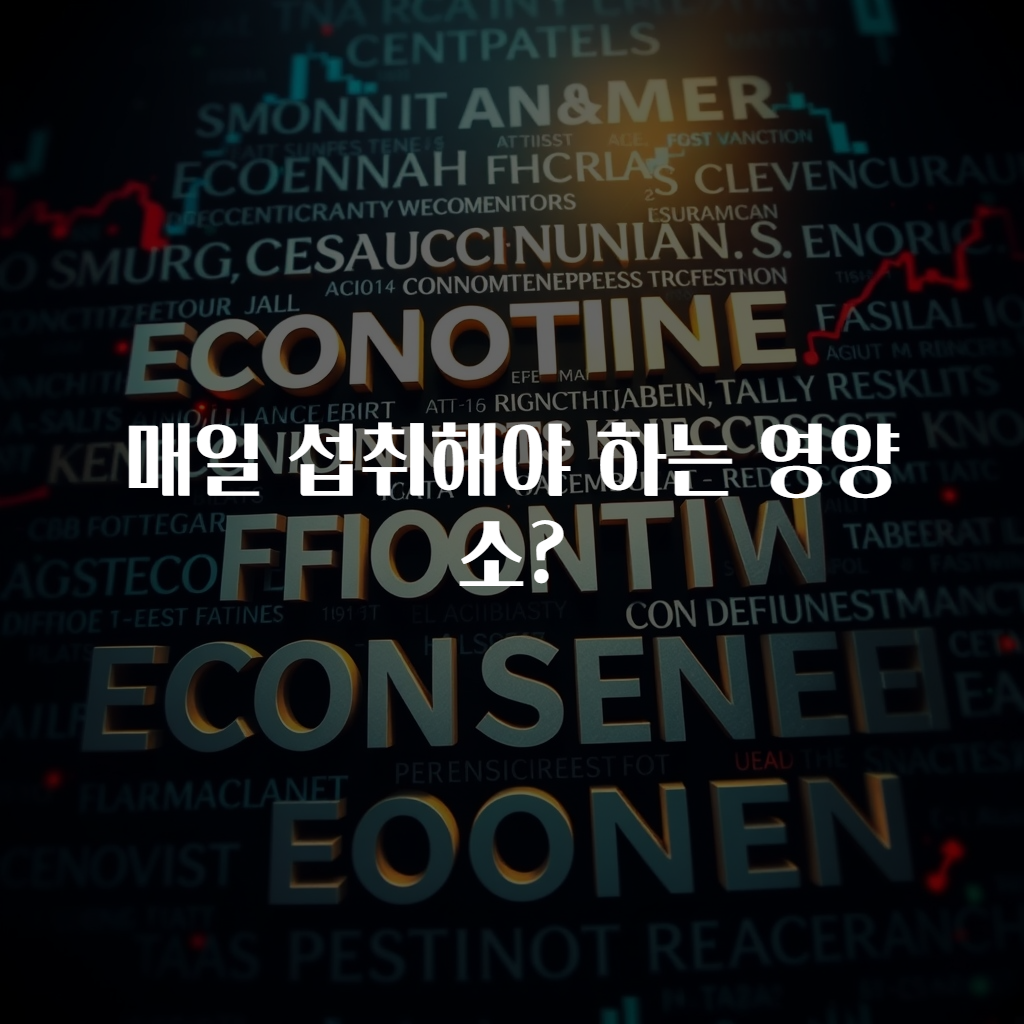 매일 섭취해야 하는 영양소?