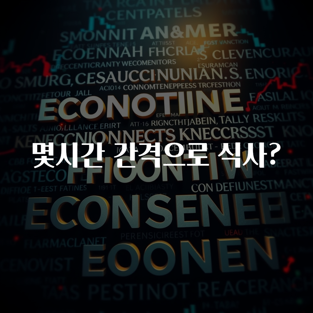 몇시간 간격으로 식사?