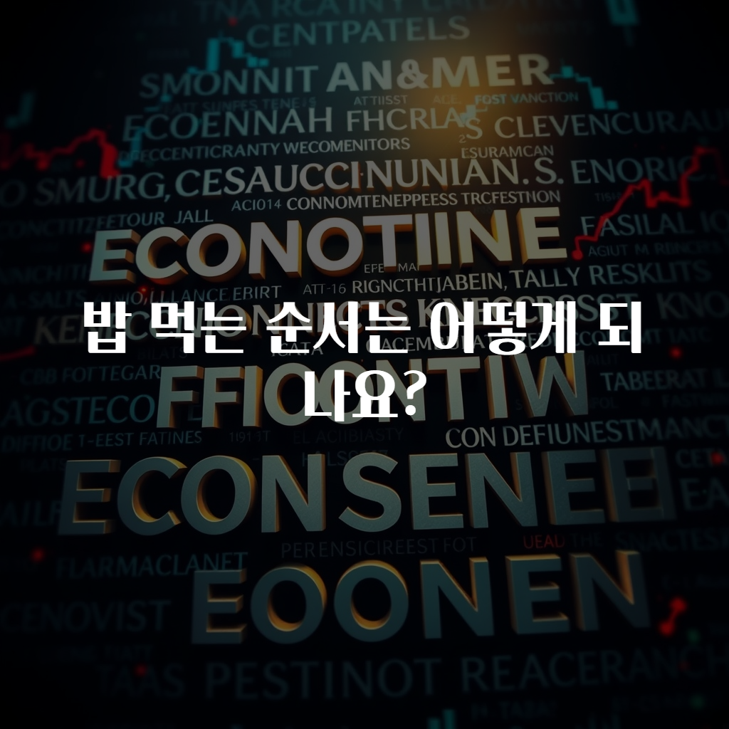 밥 먹는 순서는 어떻게 되나요?