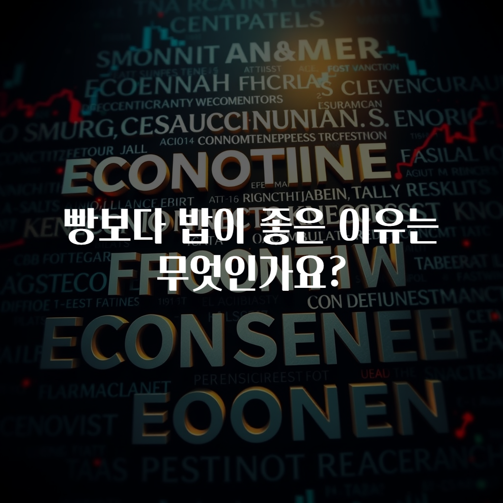빵보다 밥이 좋은 이유는 무엇인가요?
