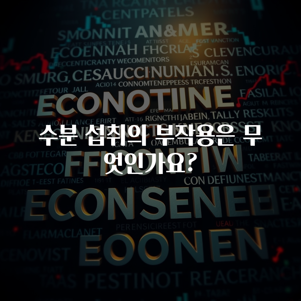 수분 섭취의 부작용은 무엇인가요?