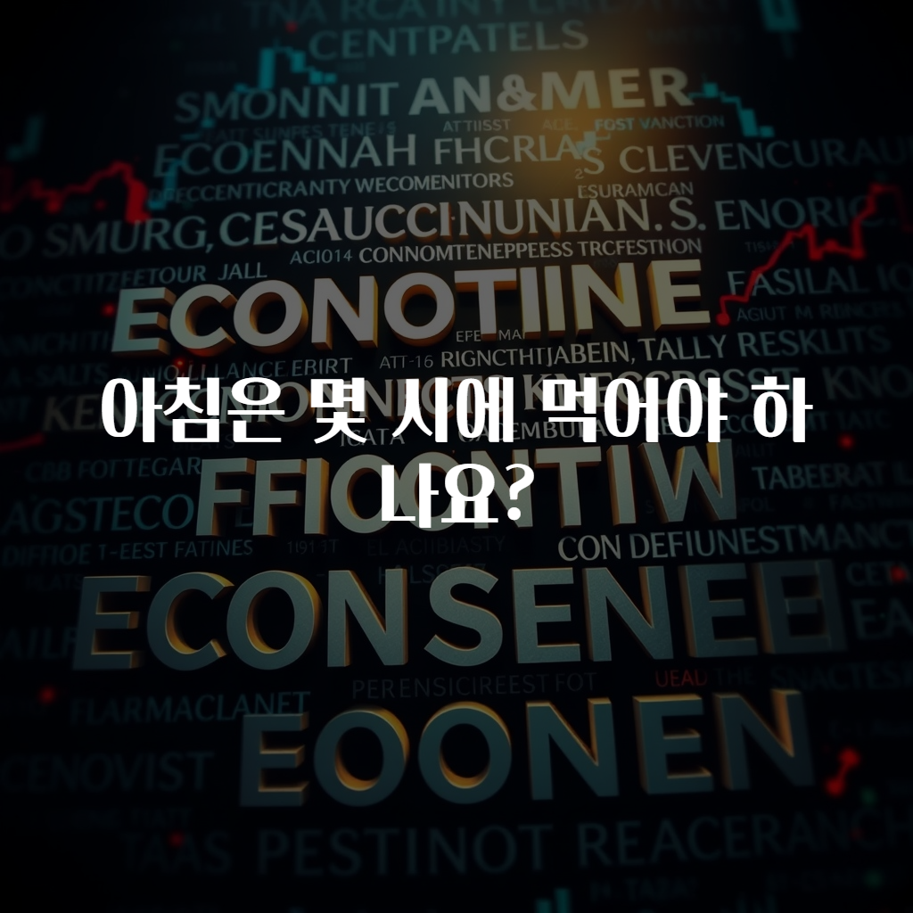 아침은 몇 시에 먹어야 하나요?