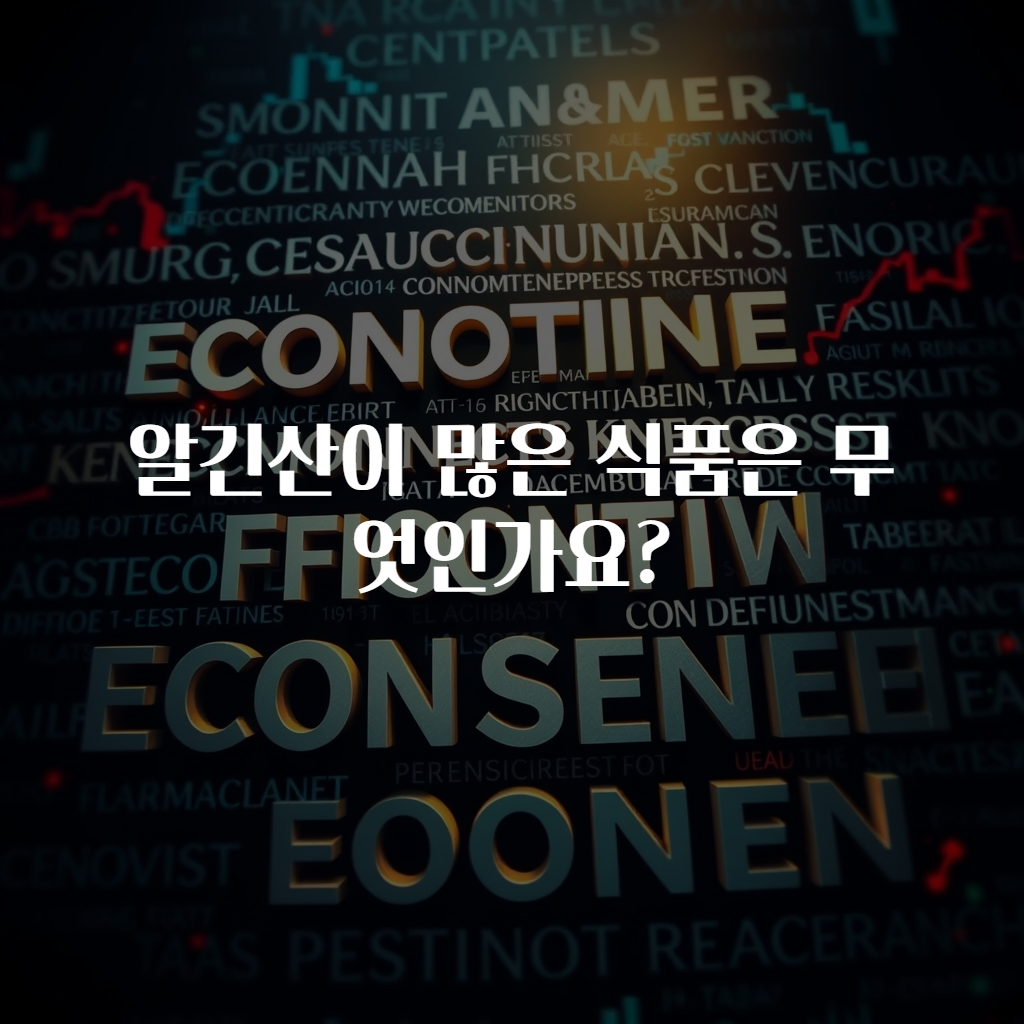 알긴산이 많은 식품은 무엇인가요?