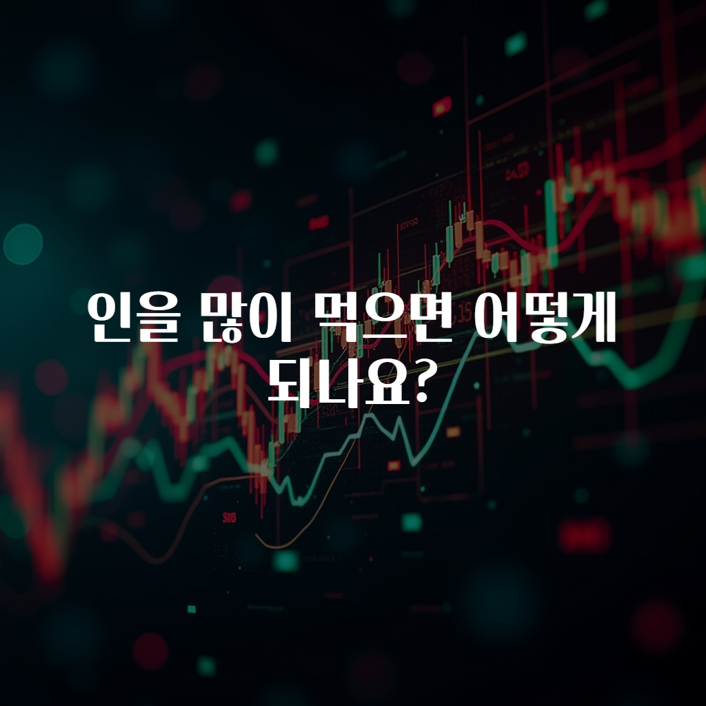 인을 많이 먹으면 어떻게 되나요?