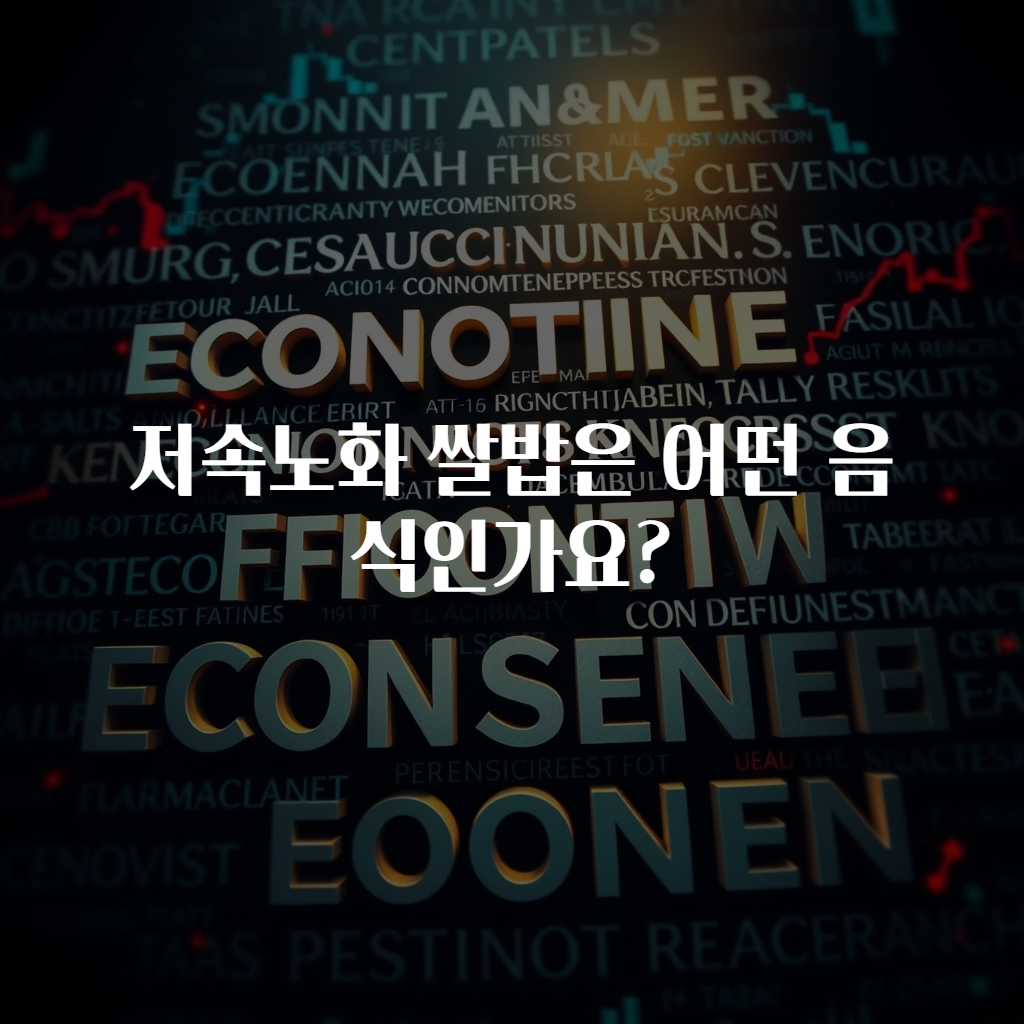 저속노화 쌀밥은 어떤 음식인가요?
