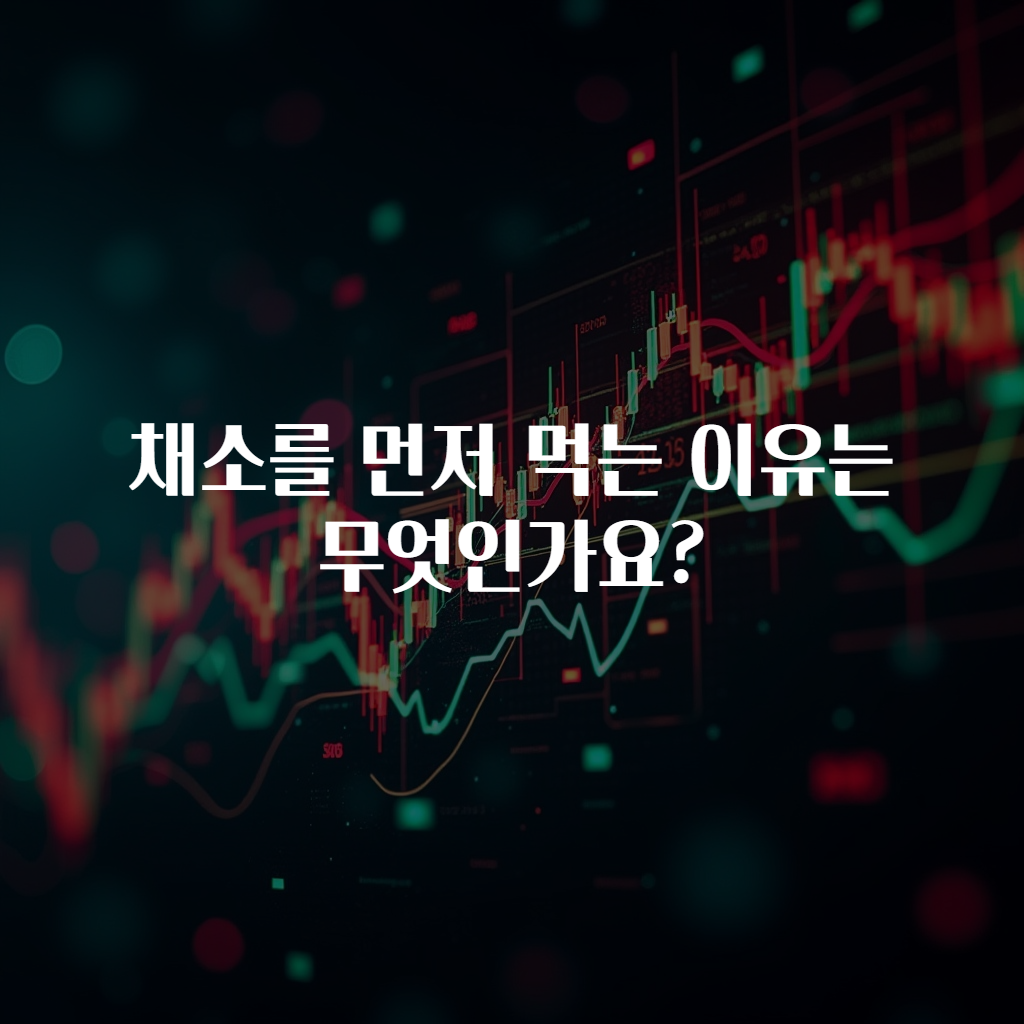 채소를 먼저 먹는 이유는 무엇인가요?