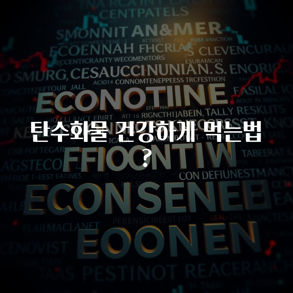 탄수화물 건강하게 먹는법?