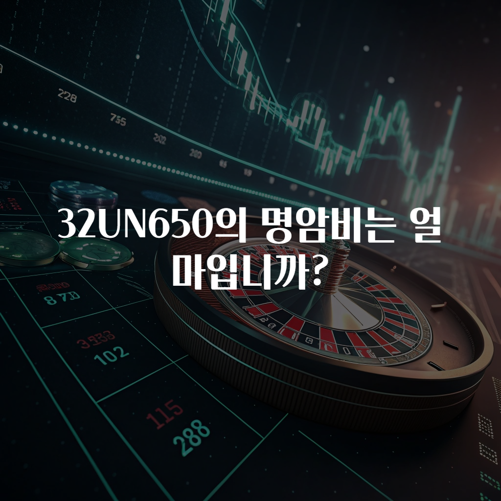 32UN650의 명암비는 얼마입니까?