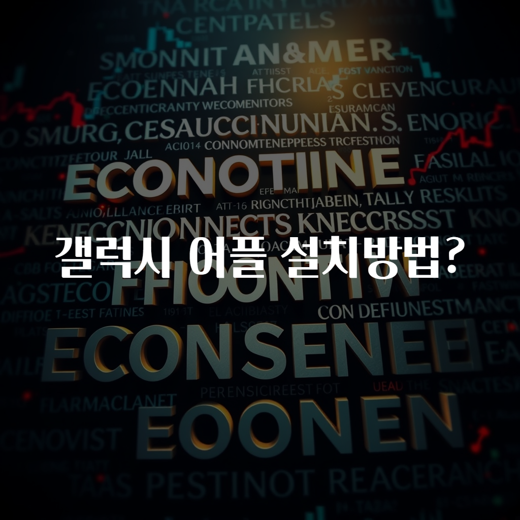 갤럭시 어플 설치방법?