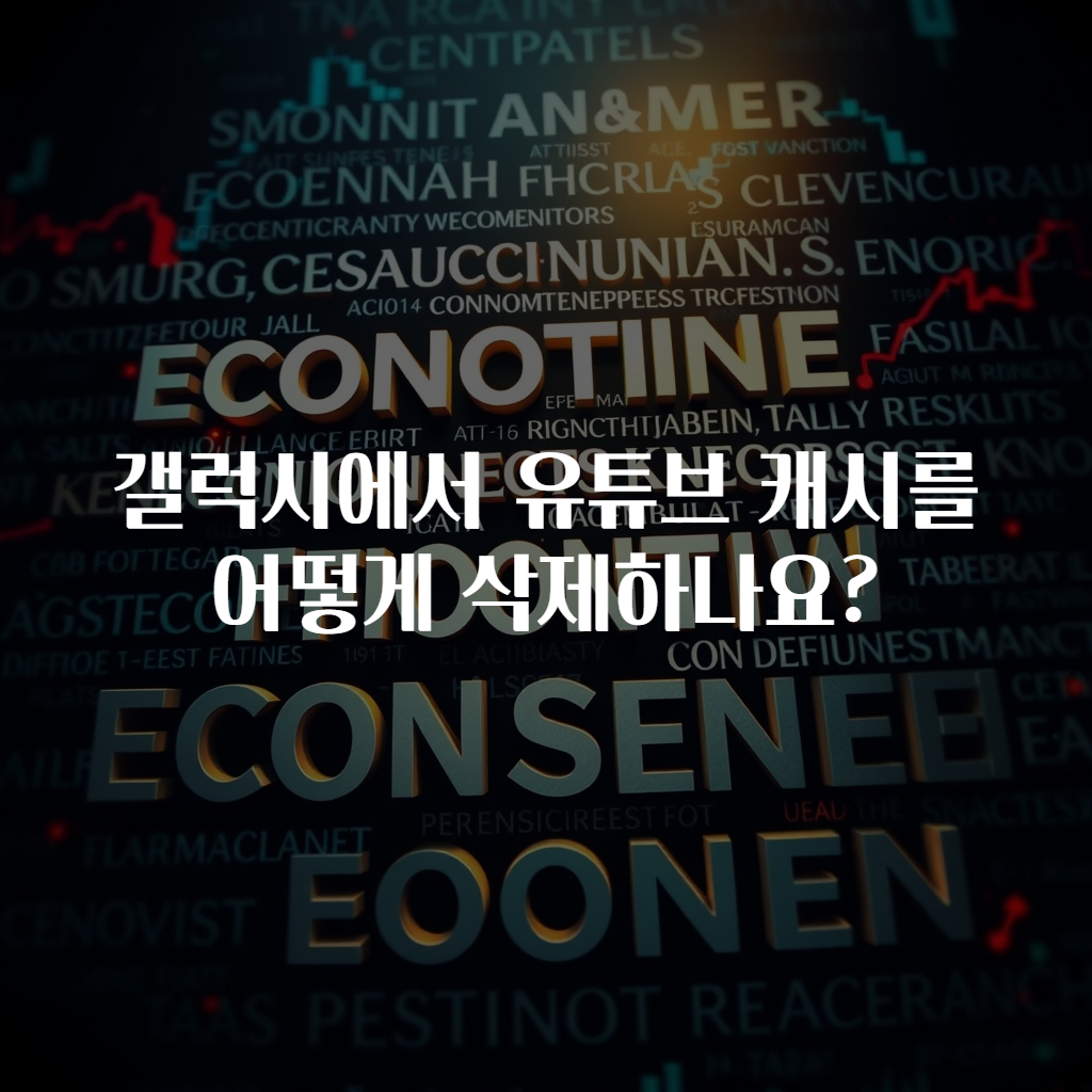 갤럭시에서 유튜브 캐시를 어떻게 삭제하나요?