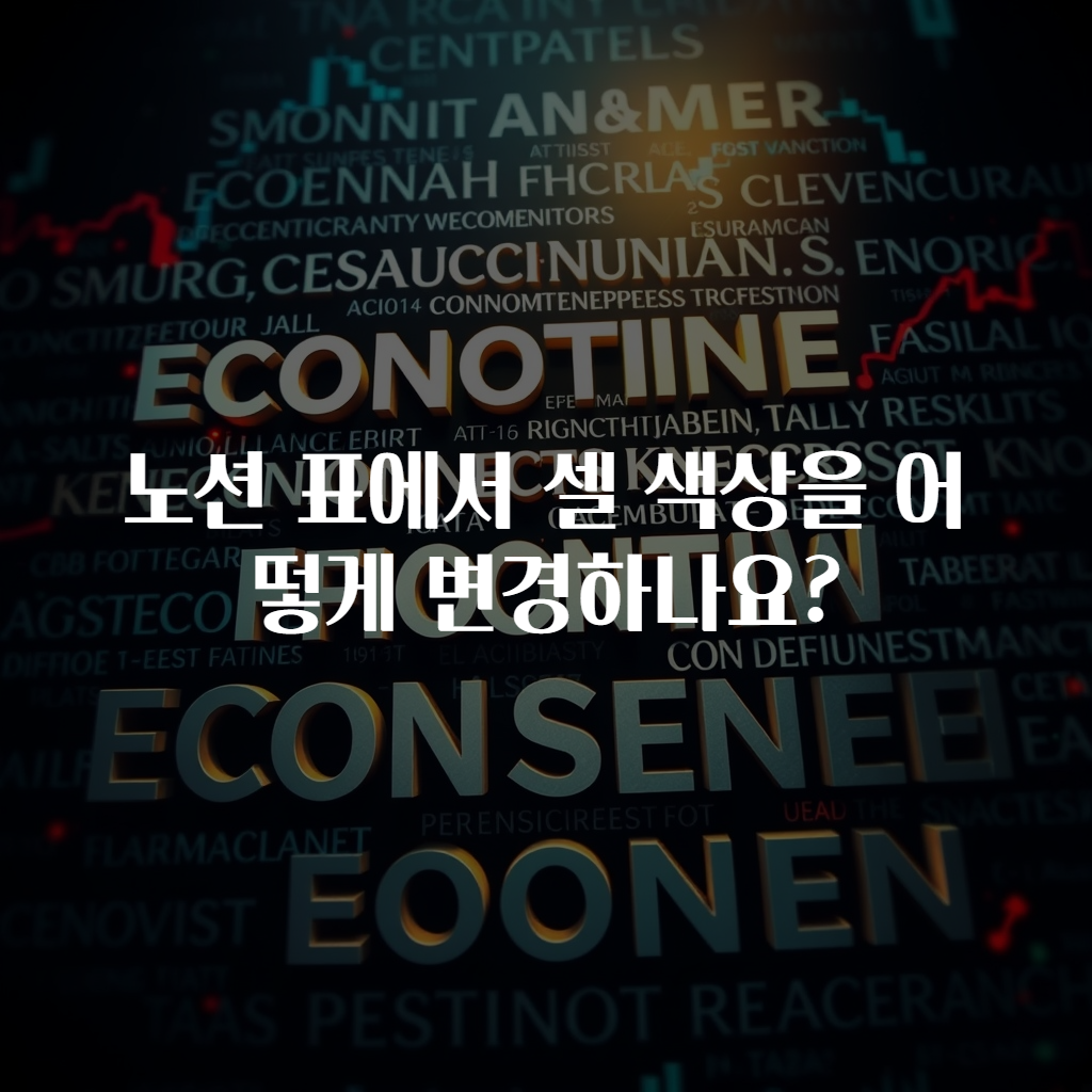 노션 표에서 셀 색상을 어떻게 변경하나요?