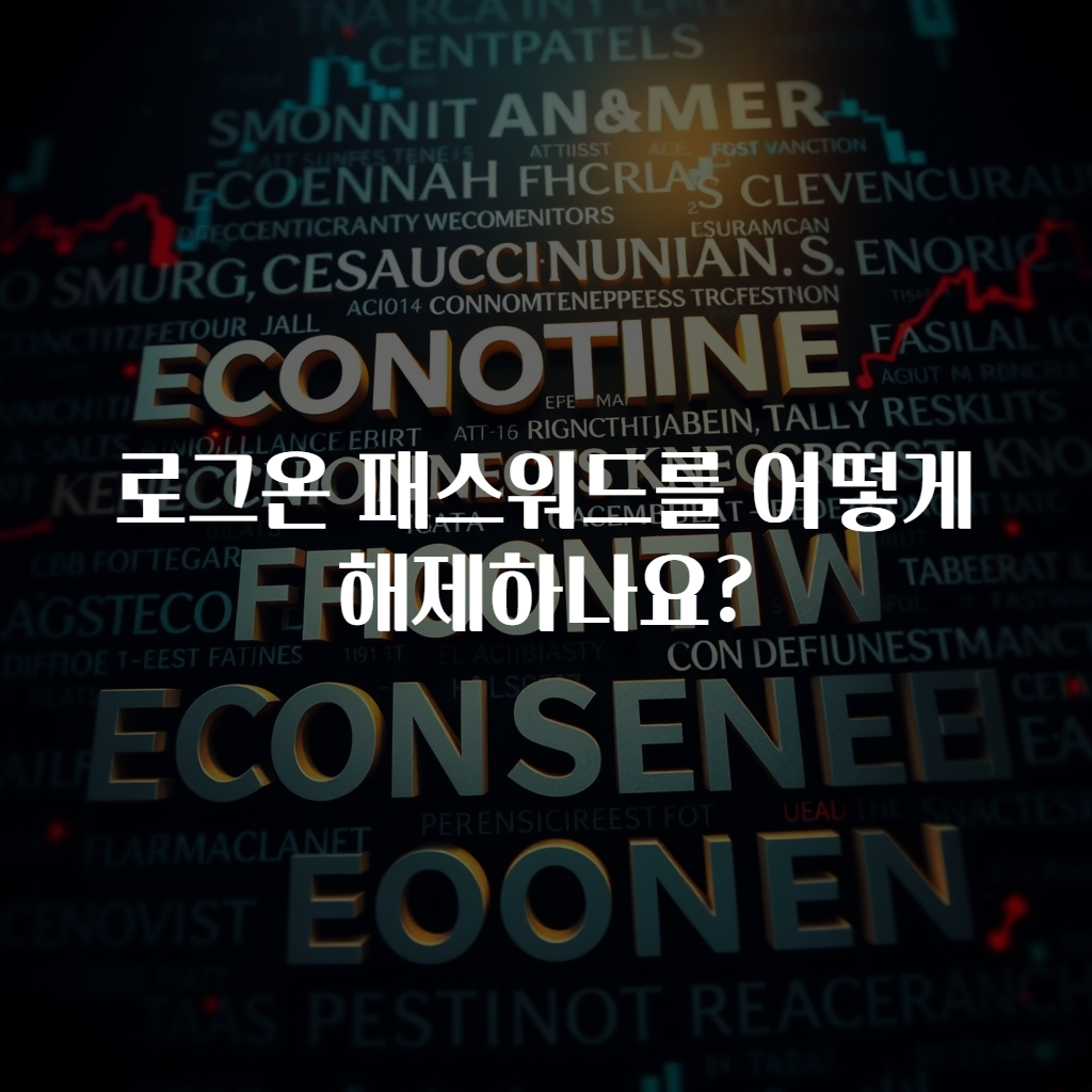 로그온 패스워드를 어떻게 해제하나요?