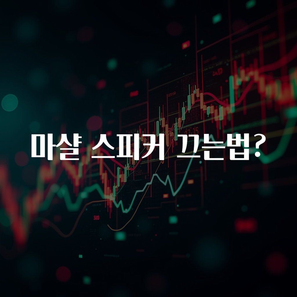 마샬 스피커 끄는법?